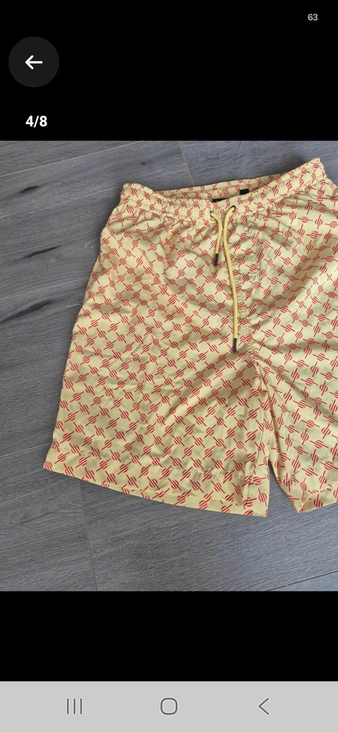 Daily Paper Zwembroek Yellow / Red Logo All-Over Print (Maat M) – photo 4